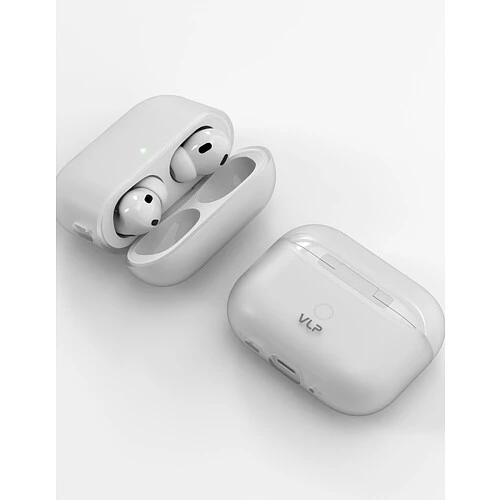 Чехол силиконовый VLP Grase Case для AirPods Pro 3, матовый прозрачный