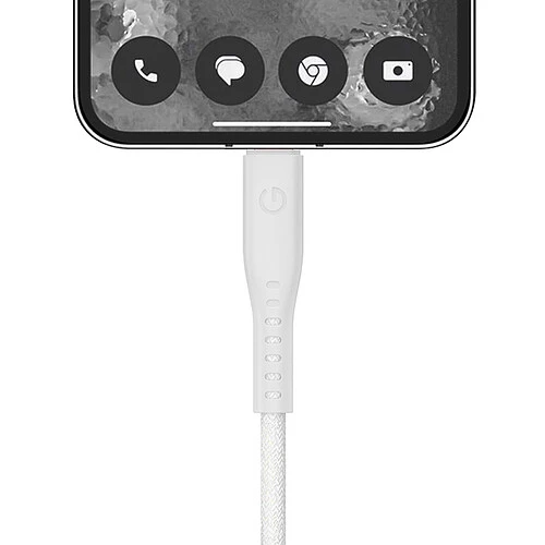 Кабель Energea FLOW USB-C to USB-C PD240W 5A Nanoweave Magnetic tie White 1.5m