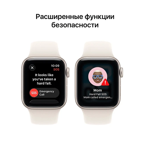 Apple Watch SE 3, GPS, 44mm, Starlight Aluminium Case with Starlight Sport Band - M/L