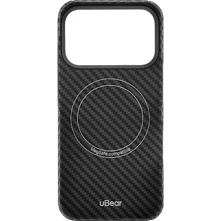 Чехол защитный uBear Supreme Case для iPhone 17 Pro, ультратонкий, материал Кевлар, MagSafe совместимый, черный