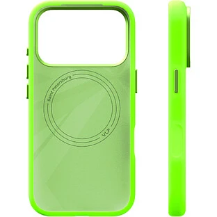 Чехол защитный VLP Aster Pro Case с MagSafe для iPhone 17 Pro Max, лайм