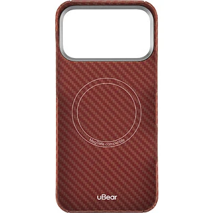 Чехол защитный uBear Supreme Case для iPhone 17 Pro Max, ультратонкий, материал Кевлар, MagSafe совместимый, оранжевый