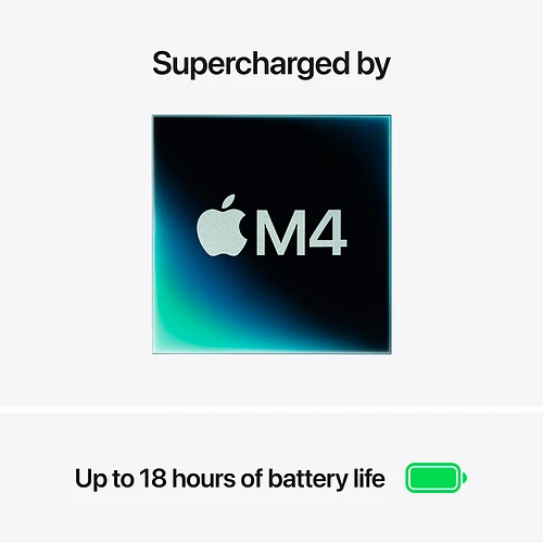 MacBook Air 15.3" M4 (10C CPU/10C GPU), 16GB, 512GB, Небесно-голубой