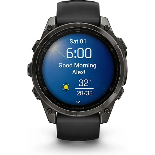 Умные часы Garmin Fenix 8 AMOLED Sapphire 47 мм, Titanium
