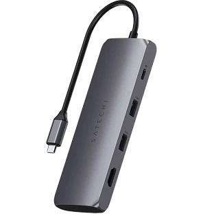 Адаптер Satechi USB-C Hybrid Multiport Adapter (with SSD Enclosure), Space Grey