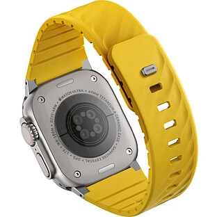 Ремешок Uniq для Apple Watch 49-40 mm FLUO Silicone Rubber Golden Yellow