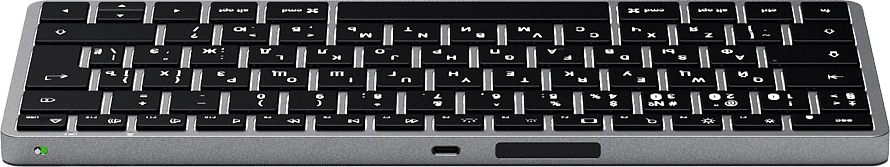 Беспроводная клавиатура Satechi Slim X1 Bluetooth Keyboard-RU. Раскладка - Русская. Цве