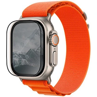 Uniq cтекло для Apple Watch Ultra 49 mm OPTIX Vivid (true colors) Clear/Black (+installer)
