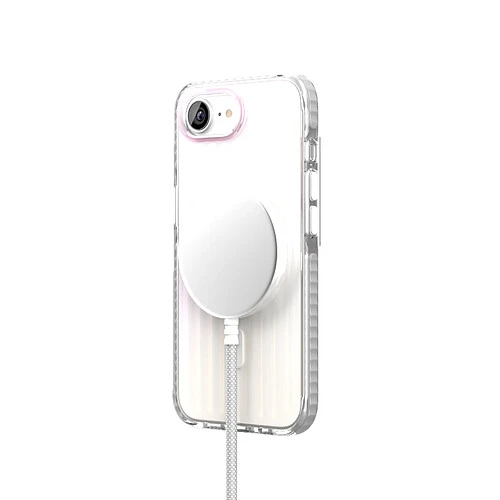 Чехол защитный VLP Pulse Case с MagSafe для iPhone 16E/17E, перламутровый