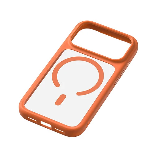 Чехол защитный uBear Shade Case для iPhone 17 Pro, MagSafe совместимый, усиленный, силк-тач, оранжевый