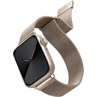 Ремешок Uniq для Apple Watch 41/40/38 mm Dante Strap Mesh Steel Starlight