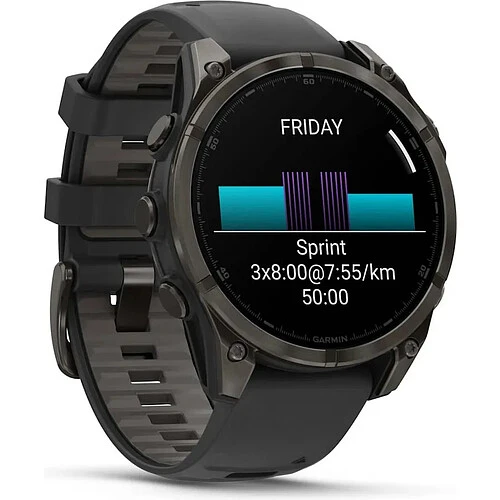 Умные часы Garmin Fenix 8 AMOLED Sapphire 47 мм, Titanium