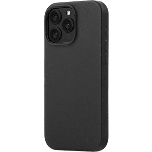 Чехол защитный uBear Capital Case для iPhone 16 Pro Max, натуральная кожа, MagSafe совместимый, черный