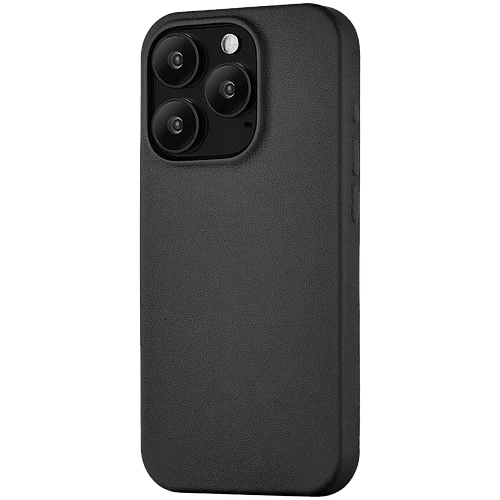 Чехол защитный uBear Capital Leather Case, iPhone 15 Pro Max, MagSafe, чёрный