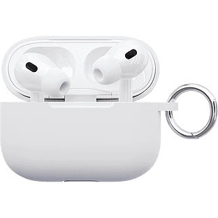 Чехол защитный VLP Soft Touch, с кольцом, для AirPods Pro 2 (2022), белый
