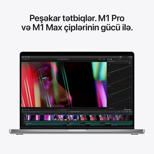 Macbook Pro 16", M1 Pro (10C CPU/16C GPU), 16GB, 512GB, Серый космос