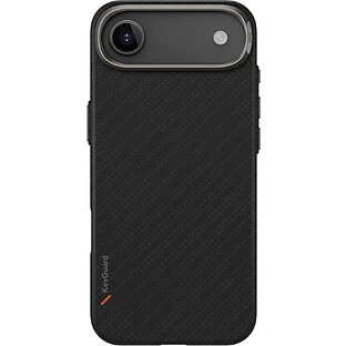 Чехол Uniq для iPhone Air KEVA EDGE Full Kevlar Carbon Black (MagSafe)