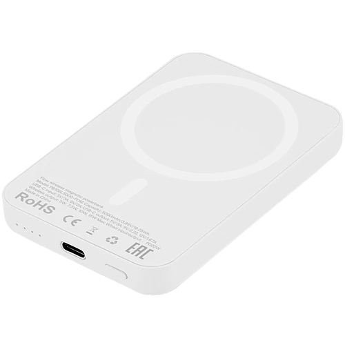 Внешний аккумулятор uBear Flow Magnetic Power bank 5000mAh, PD20W, белый