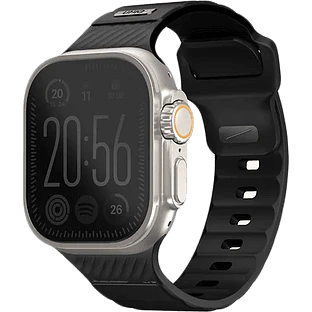 Ремешок Uniq для Apple Watch 49/46/45/44 mm STRIDE FKM Rubber Black