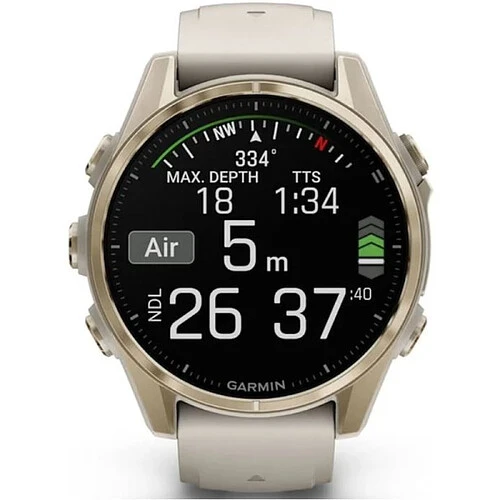 Умные часы Garmin Fenix 8 AMOLED Sapphire 43 мм, Soft Gold