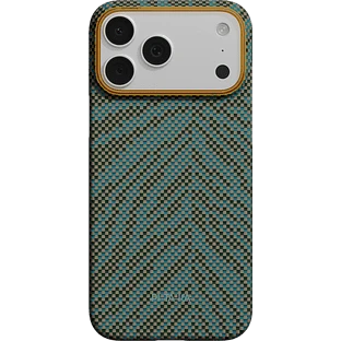 Чехол для телефона Pitaka Breath of Veins для iPhone 17 Pro (Dive Green)