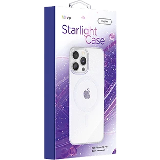 Чехол защитный VLP Starlight Case с MagSafe для iPhone 14 Pro, прозрачный