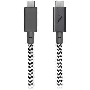 BELT CABLE TYPE-C, кабель зарядный USB-C/USB-C 60W длина 1 2 м. цвет: зебра