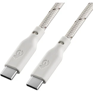 Зарядный кабель uBear Trend, USB-C|USB-С, 60Вт, 1,2м, Облачный серый