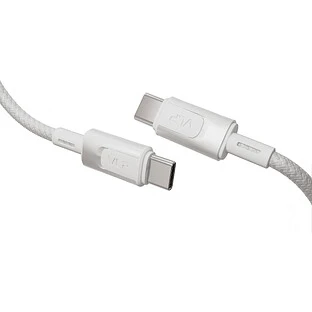 Кабель VLP Force Line 100W USB-C + USB-C, 1.2м, белый
