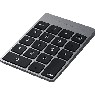 Цифровой блок клавиатуры Satechi Aluminum Slim Rechargeable Bluetooth Keypad, Space Gray