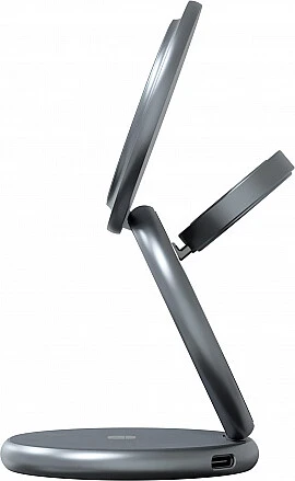 Беспроводное зарядное устройство 3 в 1 Magssory Signature Disc Pro для Apple, с поддержкой Qi2, Midnight