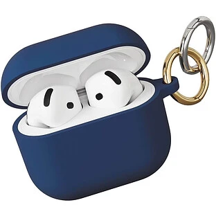Чехол защитный VLP Charm Case для AirPods 4, темно-синий