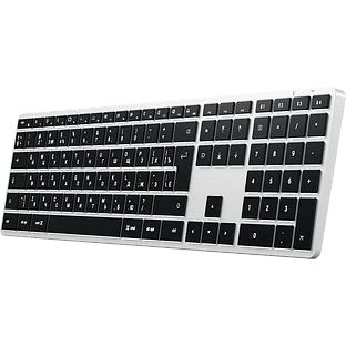 Беспроводная клавиатура Satechi Slim X3 Bluetooth Keyboard-RU. Раскладка - Русская. Цвет: серебристы