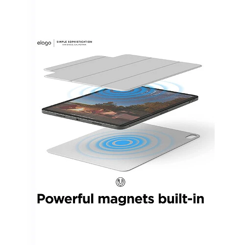 Чехол Elago для iPad Air 10.9 (2020/22 4/5th)/11 (М2-М4) Magnetic Folio Light Grey