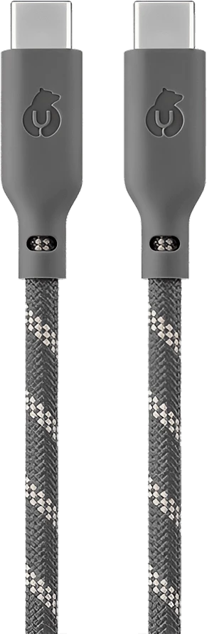 Кабель зарядный uBear Trend Cable USB-C/USB-C 1.2м, 60W, Серо-бежевый
