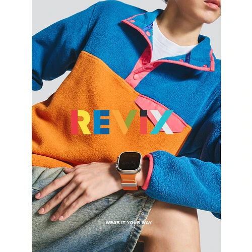 Ремешок Uniq для Apple Watch 49/46/45/44 mm Revix IV Clay/Volt Orange