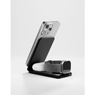 Беспроводное зарядное устройство VLP Alum Power Pro Qi2 для Apple, черный титан