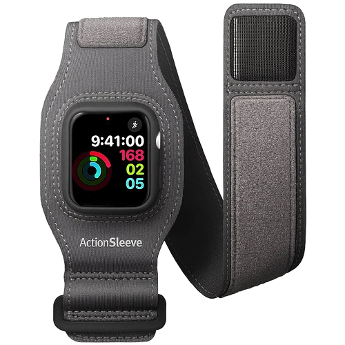 Cпортивный чехол на руку Twelve South Action Sleeve для Apple Watch 40mm. Материал нейлон. Цвет серы
