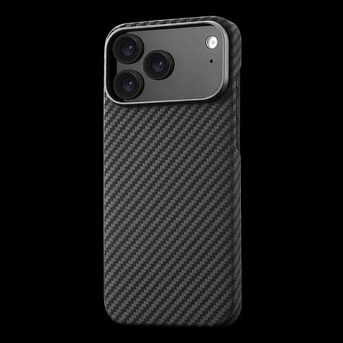 Чехол защитный uBear Supreme Case для iPhone 17 Pro Max, ультратонкий, материал Кевлар, MagSafe совместимый, черный