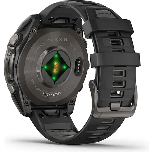Умные часы Garmin Fenix 8 AMOLED Sapphire 47 мм, Titanium