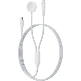 Кабель зарядный EnergEA для Apple Watch GoCharge Deuce 2 in 1 USB-C to C + AW, 1.8м