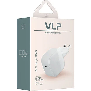 Сетевое зарядное устройство VLP G-Charge 60Вт USB-C, белый