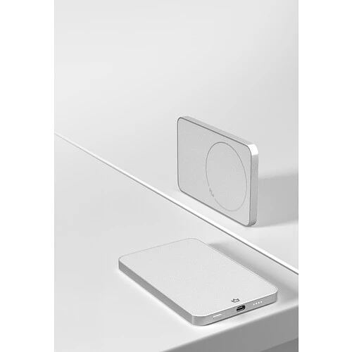 Аккумулятор внешний VLP Diamond Energy MagSafe, Qi2, 5000 mAh, 3A, USB-C, белый