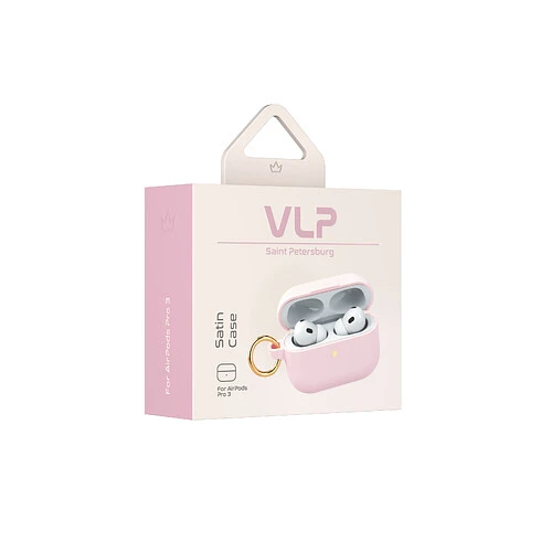 Чехол силиконовый VLP Grase Case для AirPods Pro 3, розовый