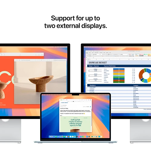 MacBook Air 15.3" M4 (10C CPU/10C GPU), 16GB, 512GB, Небесно-голубой