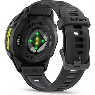 Умные часы Garmin Forerunner 970, Carbon Grey DLC Titanium with Black Case and Black/Translucent Whitestone Band