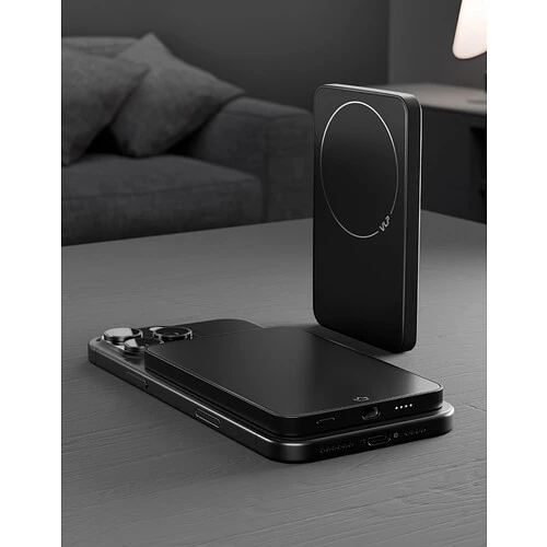 Аккумулятор внешний VLP Diamond Energy MagSafe, Qi2, 5000 mAh, USB-C, черный титан