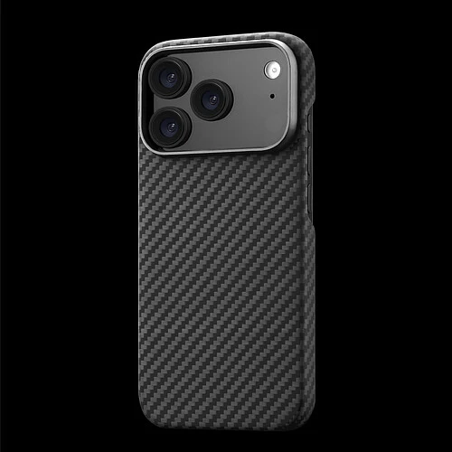 Чехол защитный uBear Supreme Case для iPhone 17 Pro, ультратонкий, материал Кевлар, MagSafe совместимый, черный