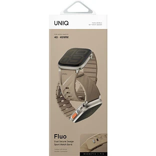 Ремешок Uniq для Apple Watch 49-40 mm FLUO Silicone Rubber Soft Sand