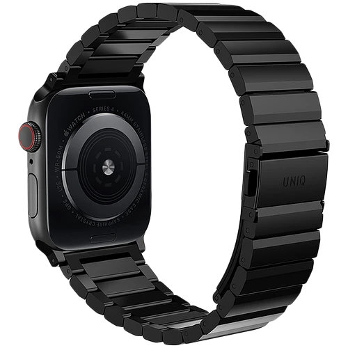 Ремешок Uniq для Apple Watch 49/46/45/44 mm Strova Strap Link Steel Black